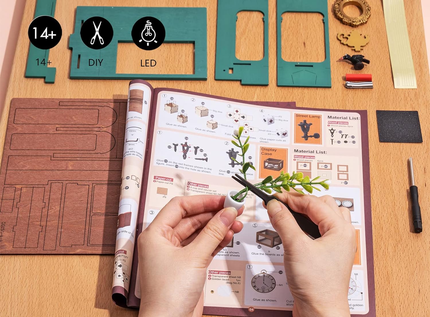 DIY Miniature Dollhouse Room Kit