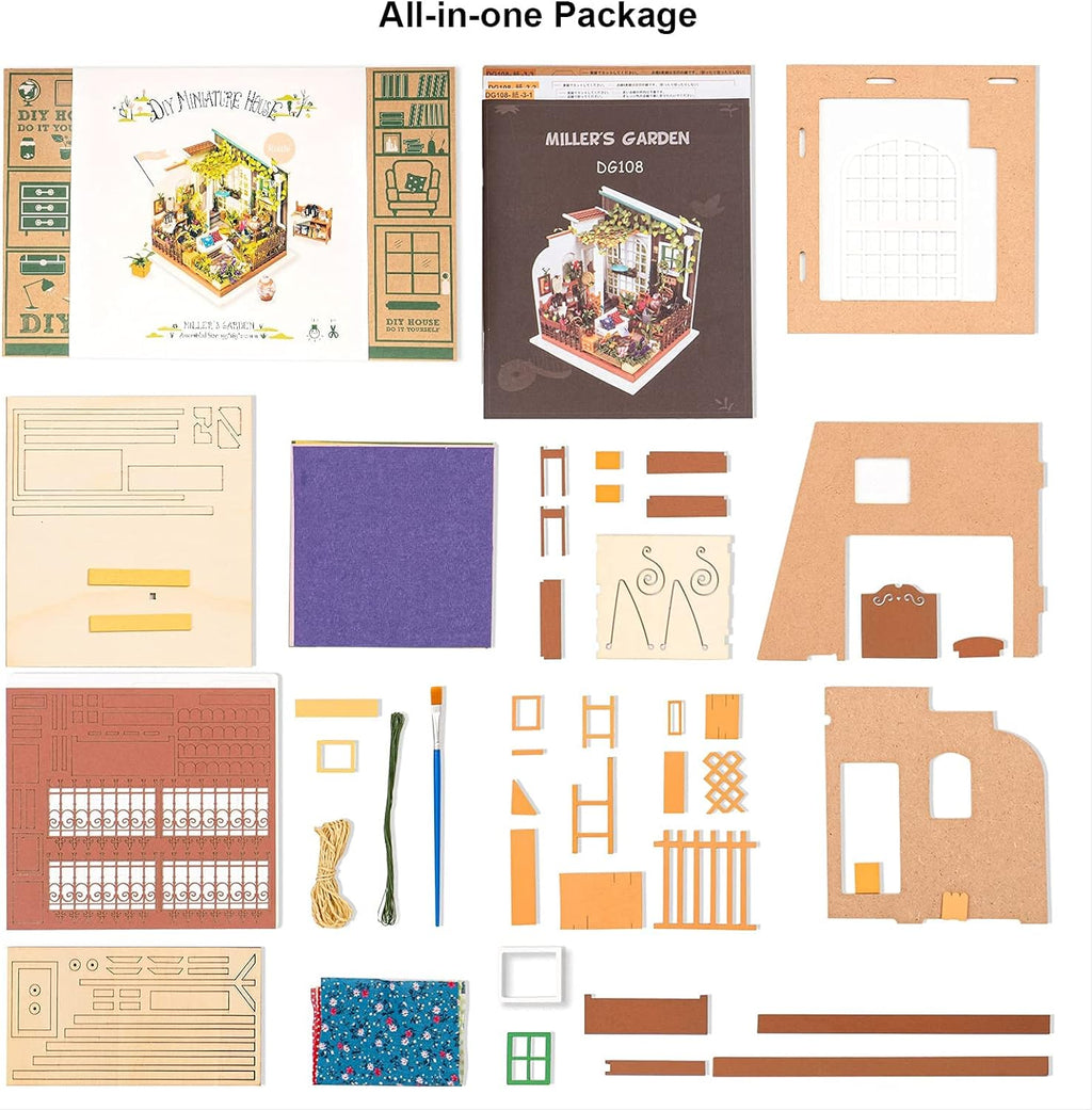 DIY Miniature Dollhouse Room Kit