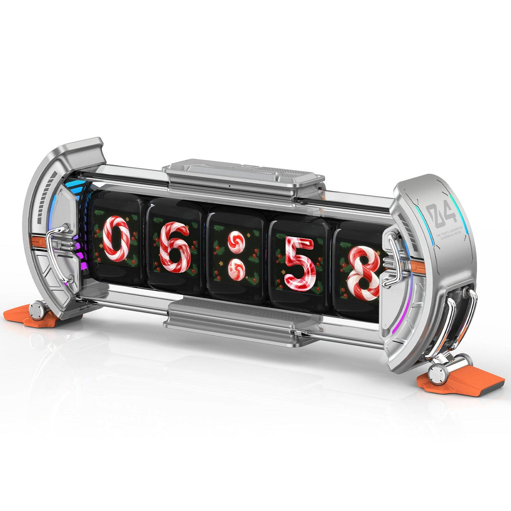 Cyberpunk Digital Clock with App Control