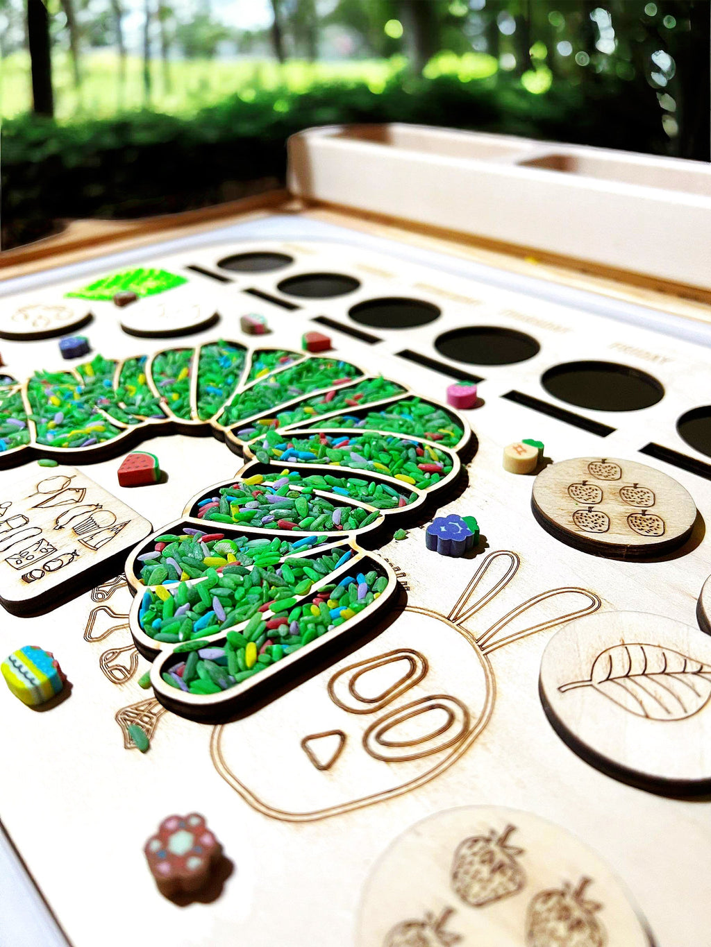 FLISAT Sensory Bin Insert Activity Board