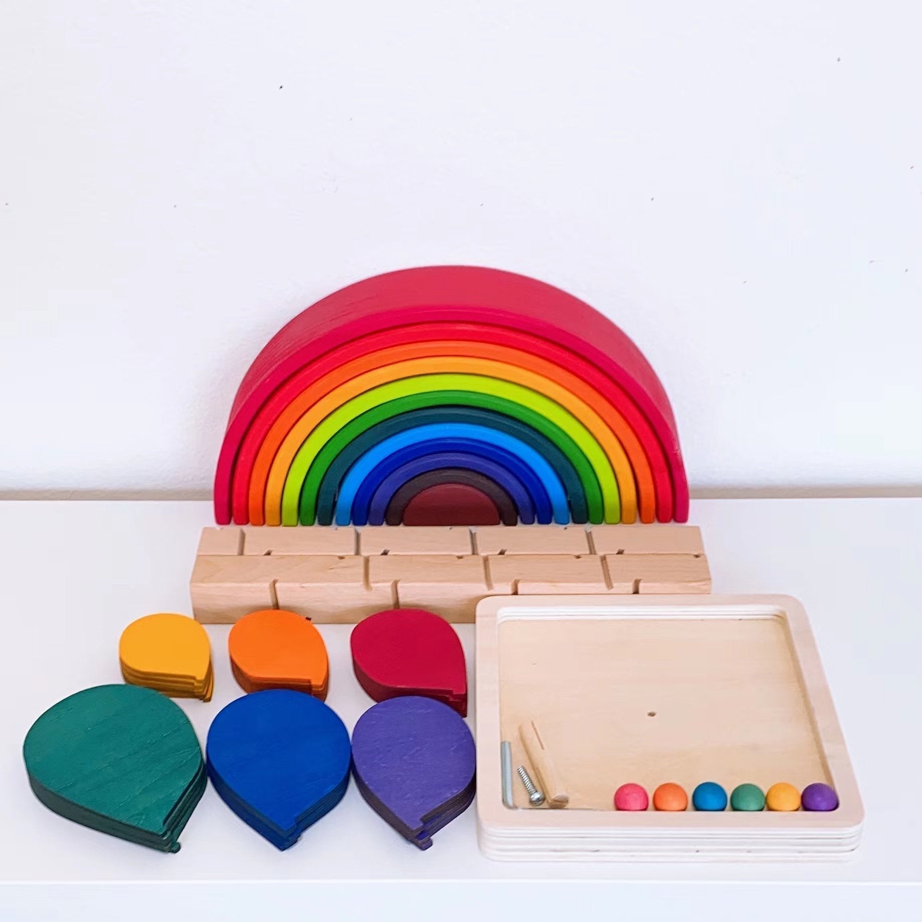 Bundle DealNEW Large Marble Tree in Primary Rainbow Colors