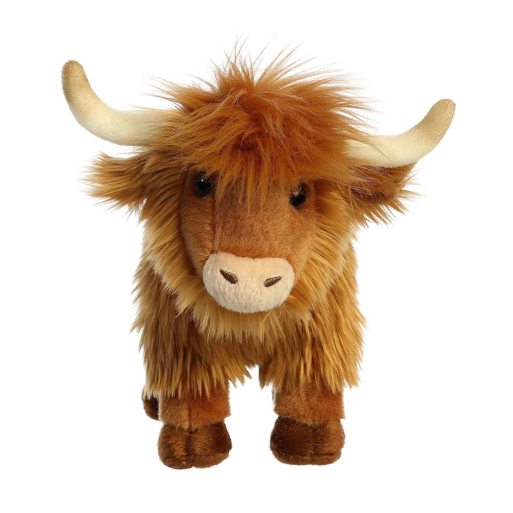 Miyoni Highland Cattle Plush Toy Stuffed Animal, 10 in