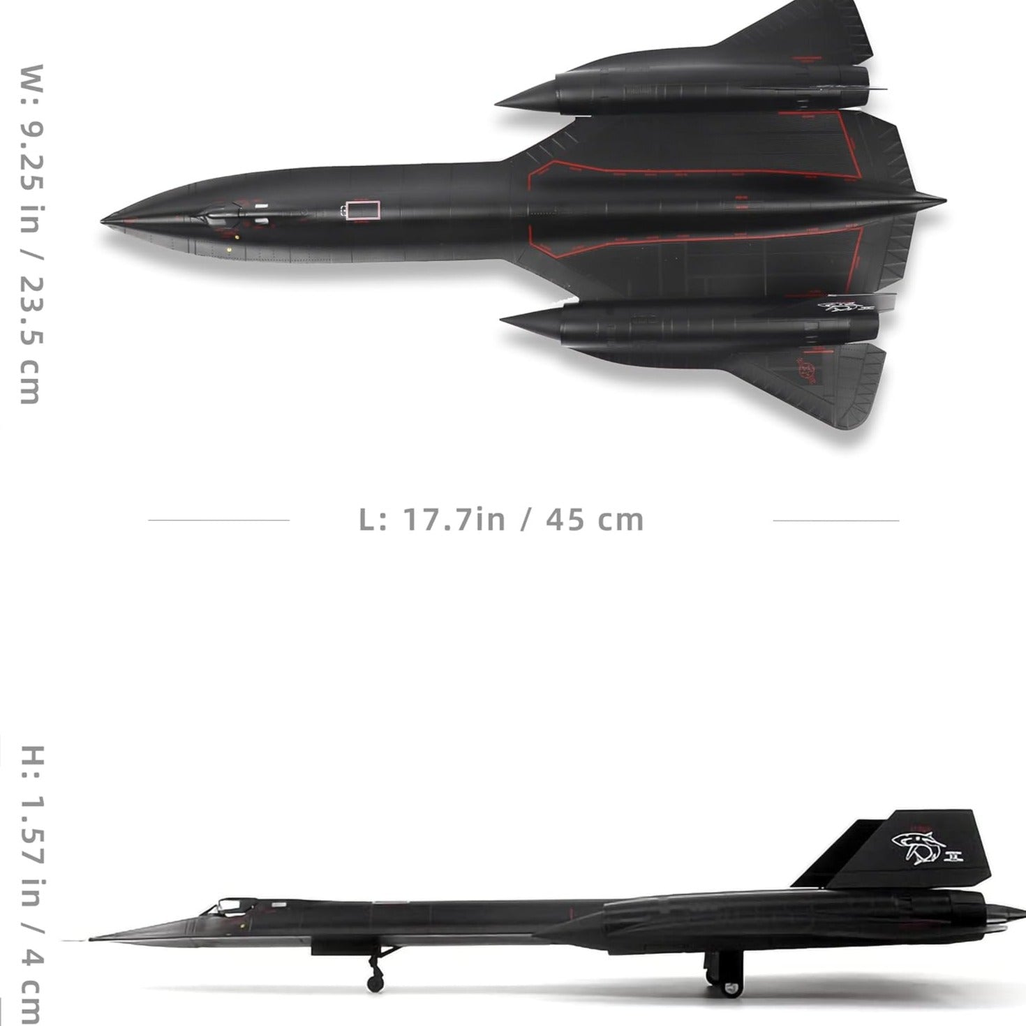 SR-71 Blackbird 1:72 Metal Model