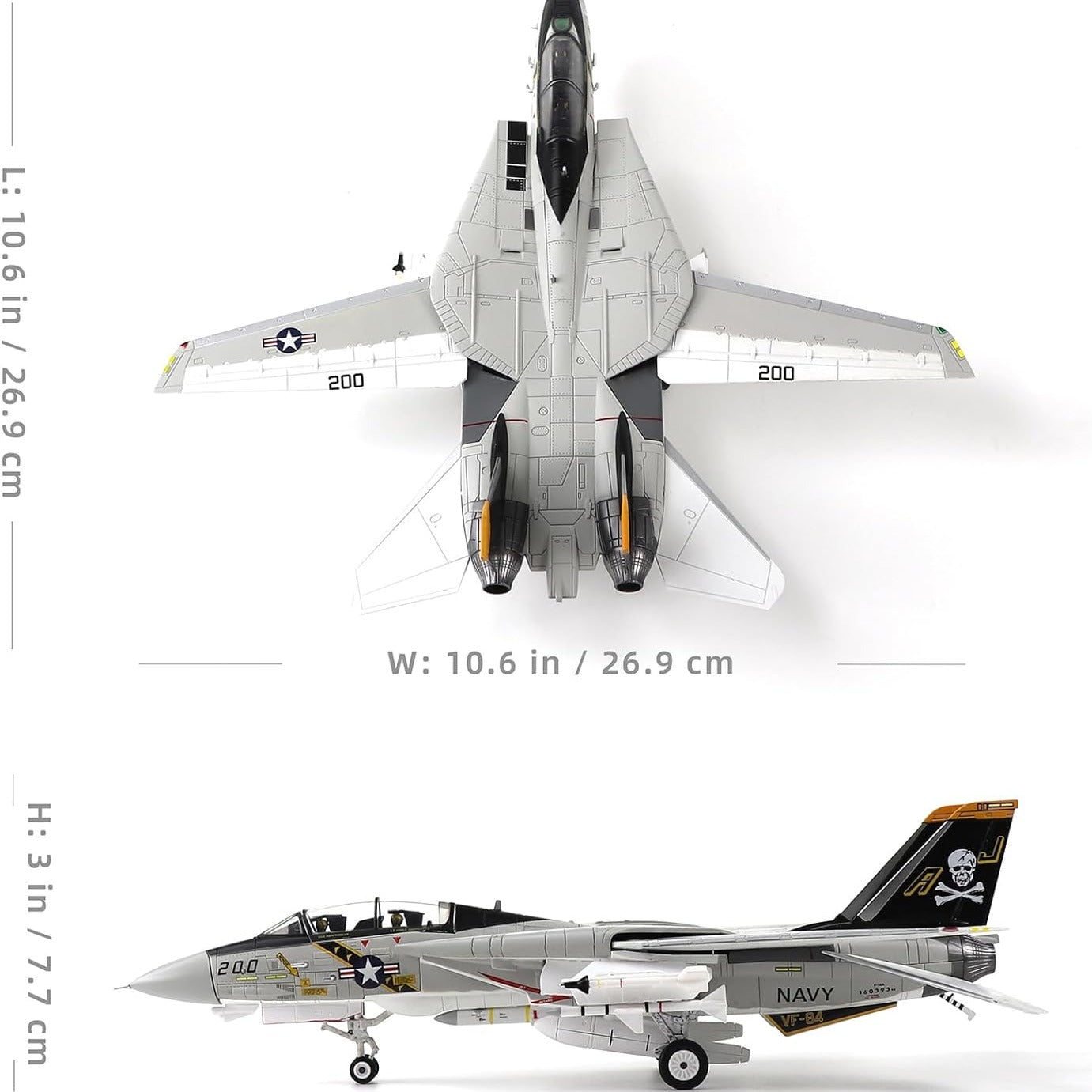 F-14 Tomcat 1:72 Alloy Model