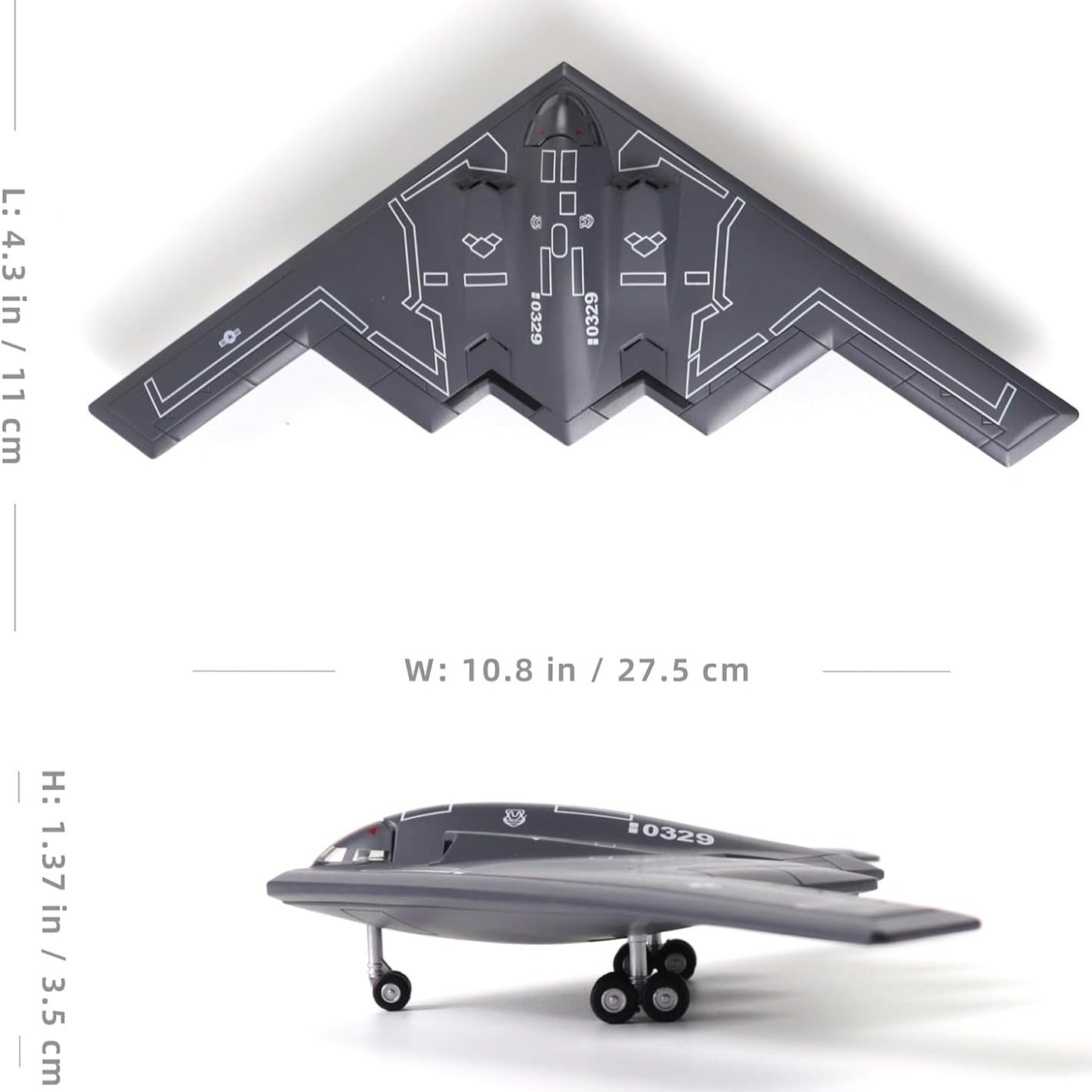 B-2A Spirit 1:200 Bomber Model