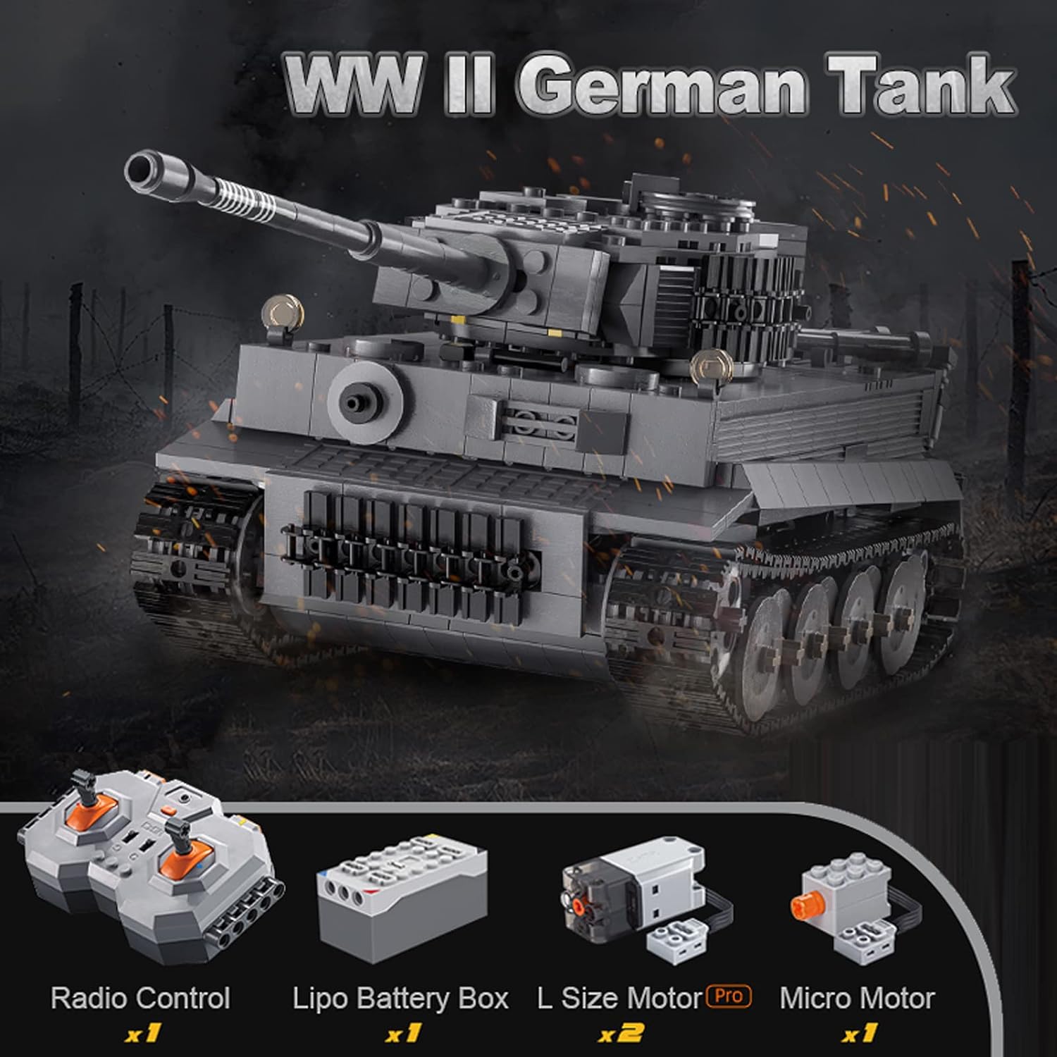 Remote Control Tank Building Blocks