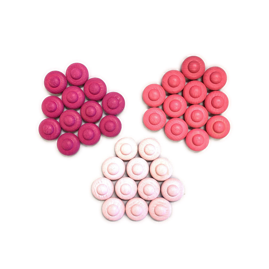 324 Pcs Mandala Loose Parts with Wooden Tray — Open-Ended Play Set