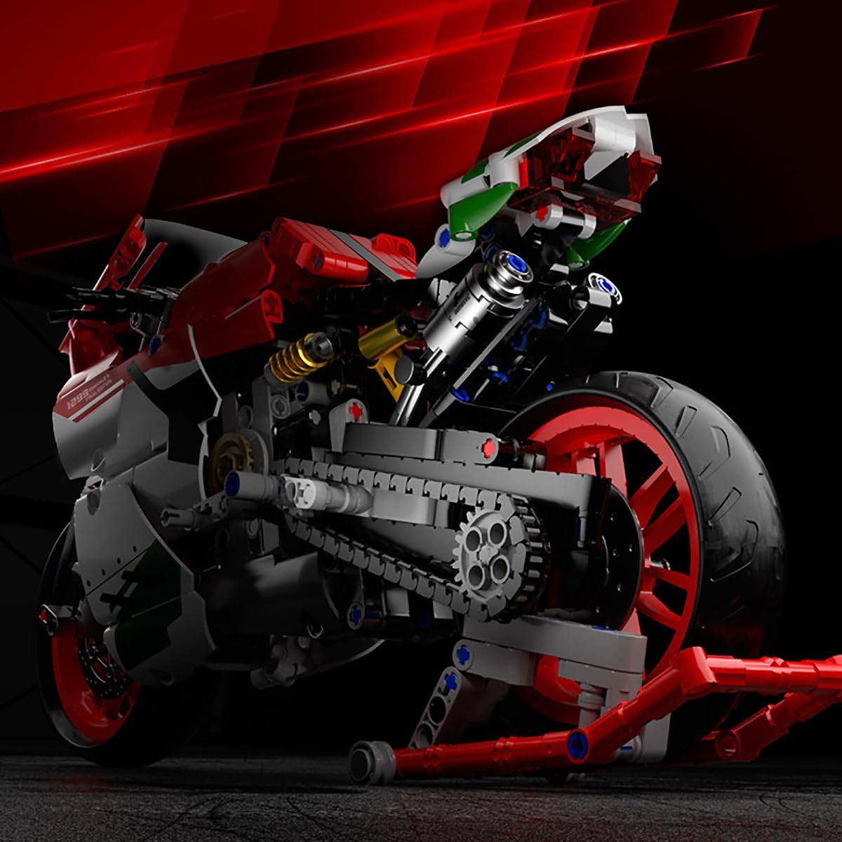 1:8 Motorcycle Building Blocks