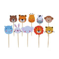 Cupcake Toppers – Set of 10 Decorative Picks - Waydiy