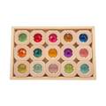 15 Pcs Bitcoin Pastel/Macaron Window Blocks Set with Storage Tray