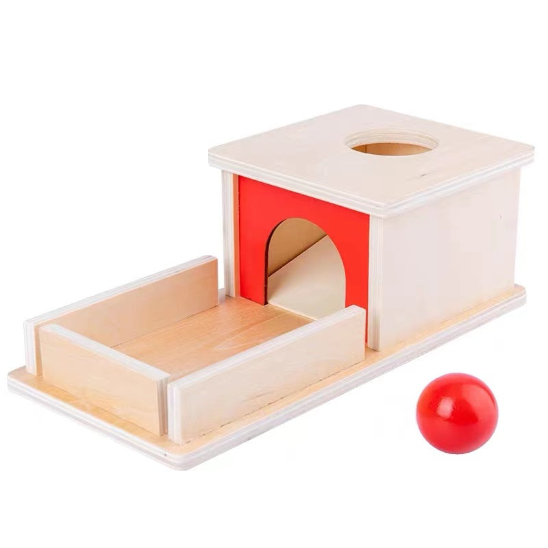 open-ended Object Permanence Box with Tray and Ball