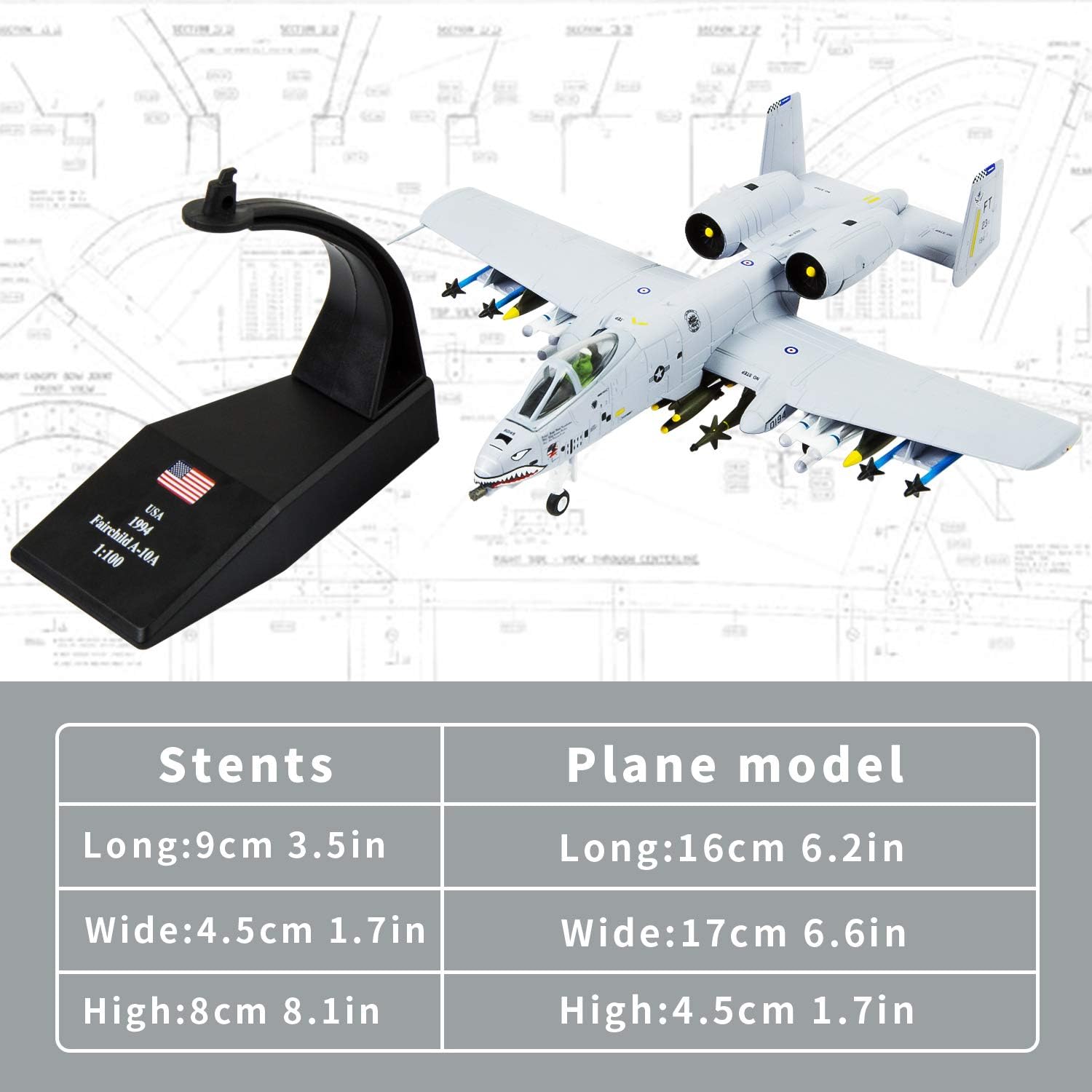 A-10 Thunderbolt II 1:100 Model