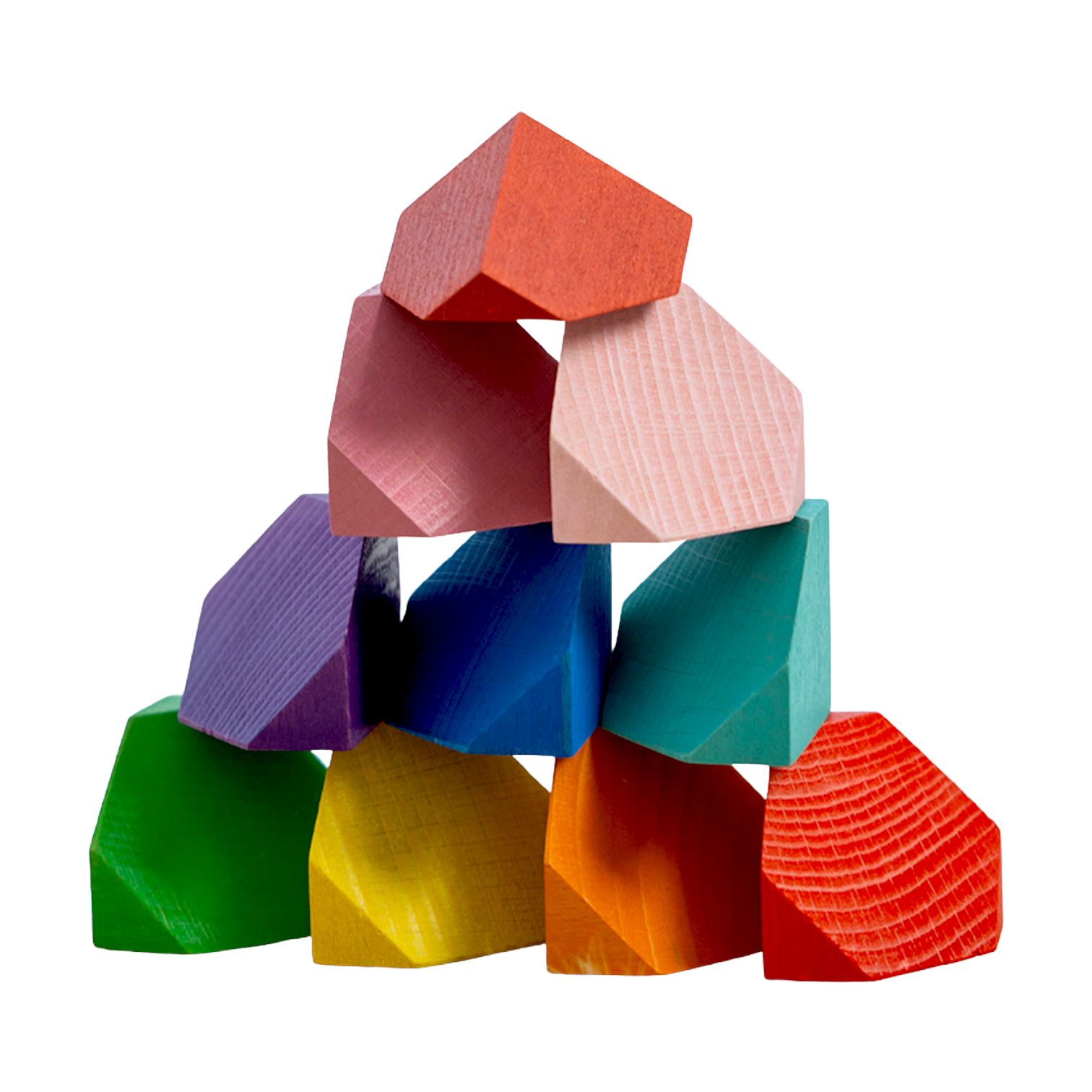 18-Piece Wooden Cornerstone Building Block Set