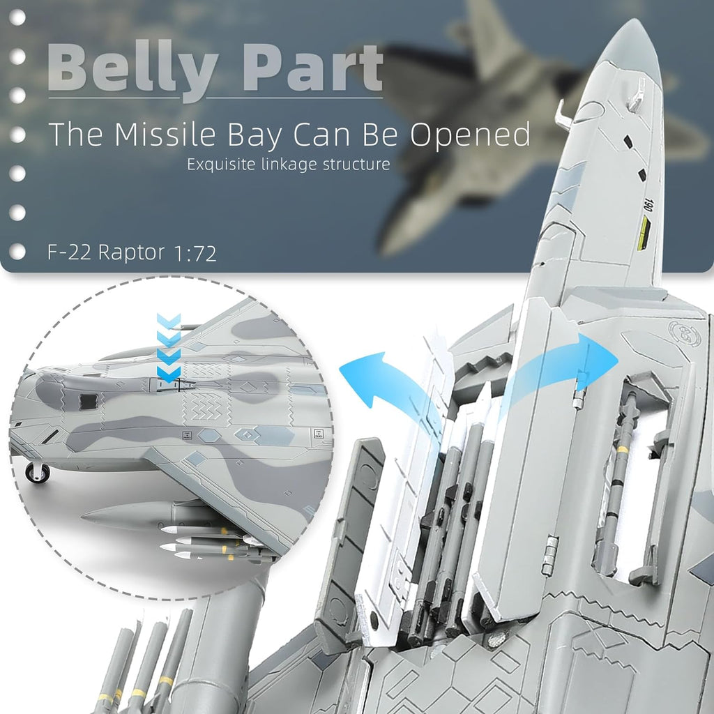 F-22 Raptor 1:72 Diecast Model