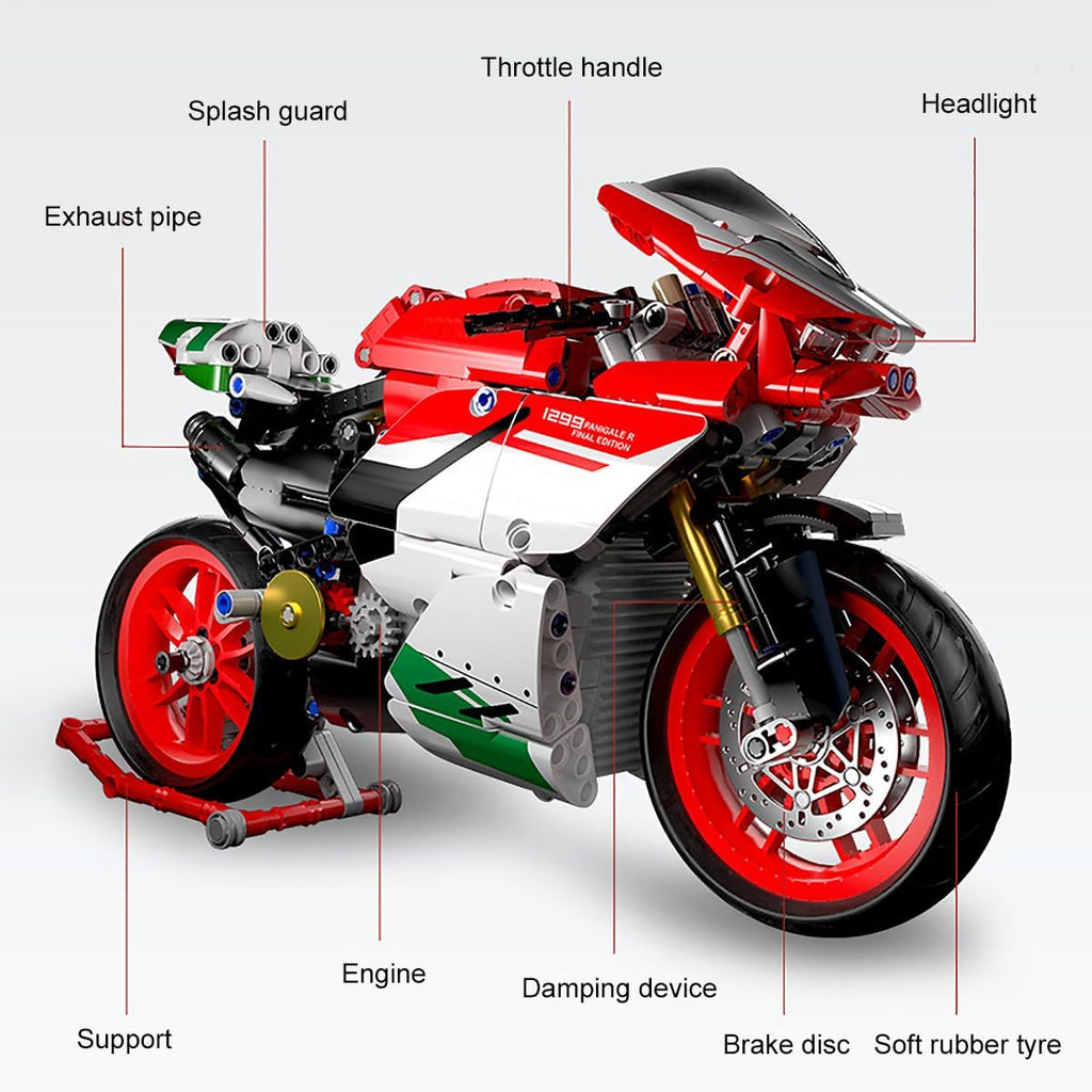 1:8 Motorcycle Building Blocks