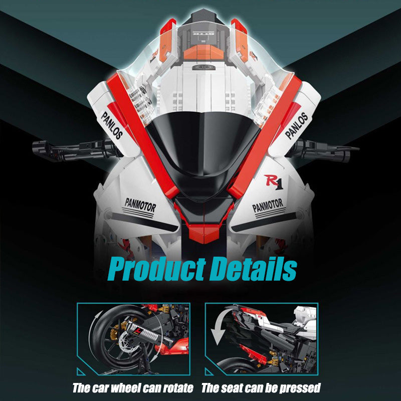 1:5 Light Motorcycle Building Blocks