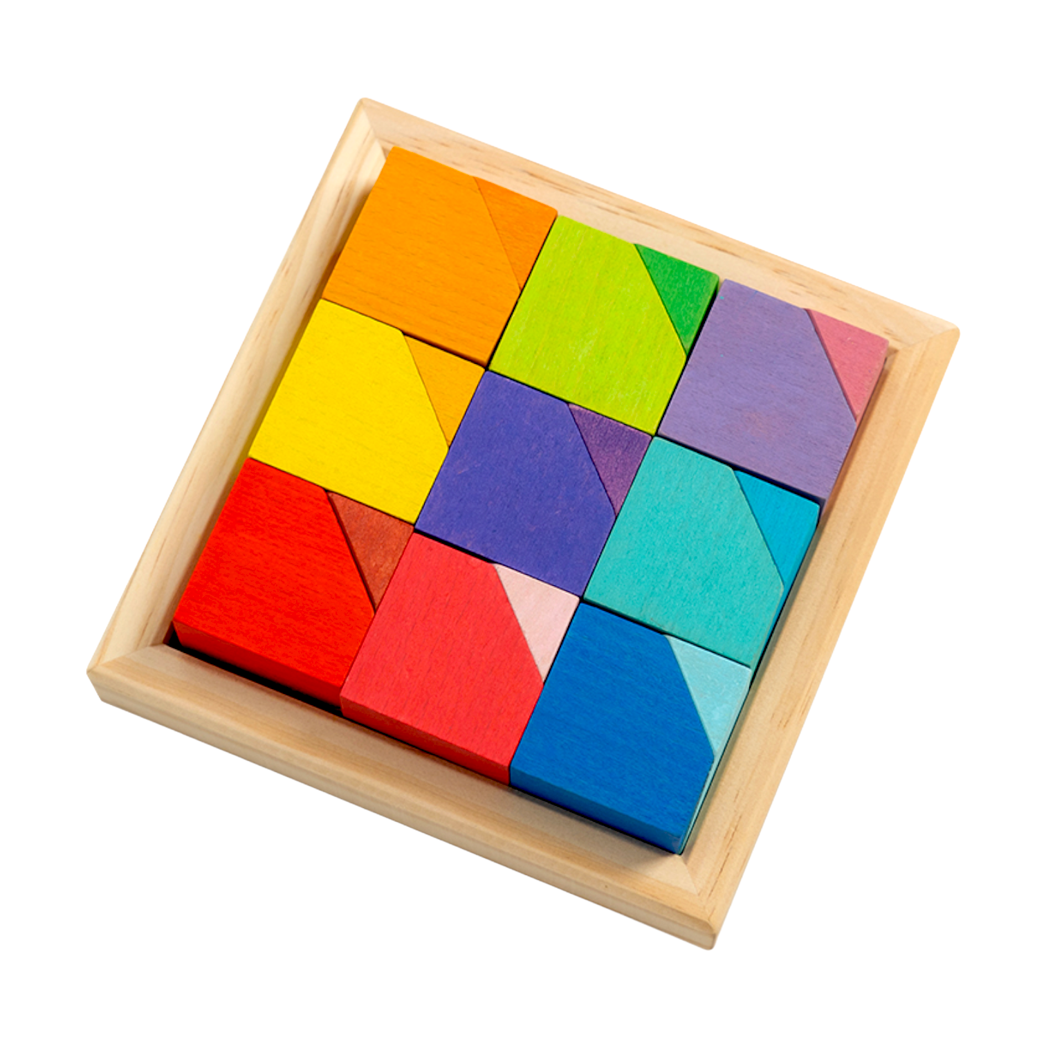 18-Piece Wooden Cornerstone Building Block Set