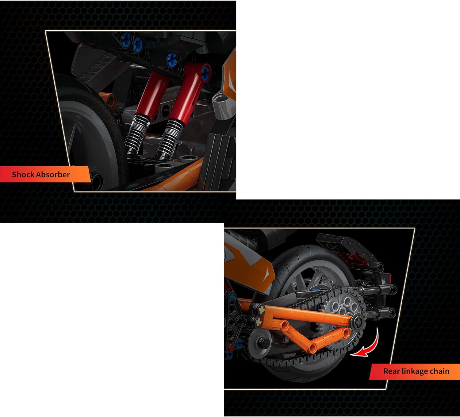 Remote Control Motorcycle Blocks