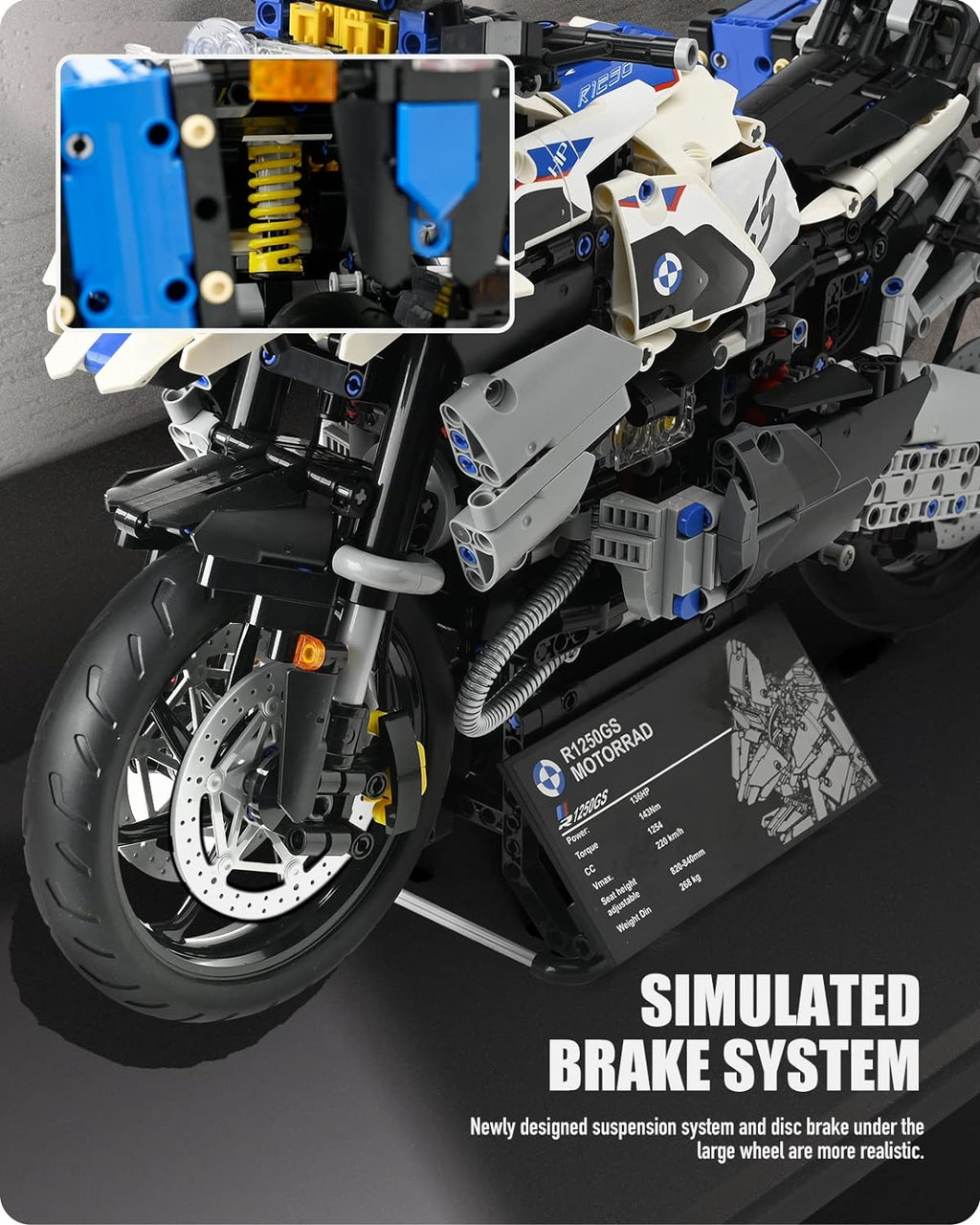 R125 GX Motorcycle Building Blocks