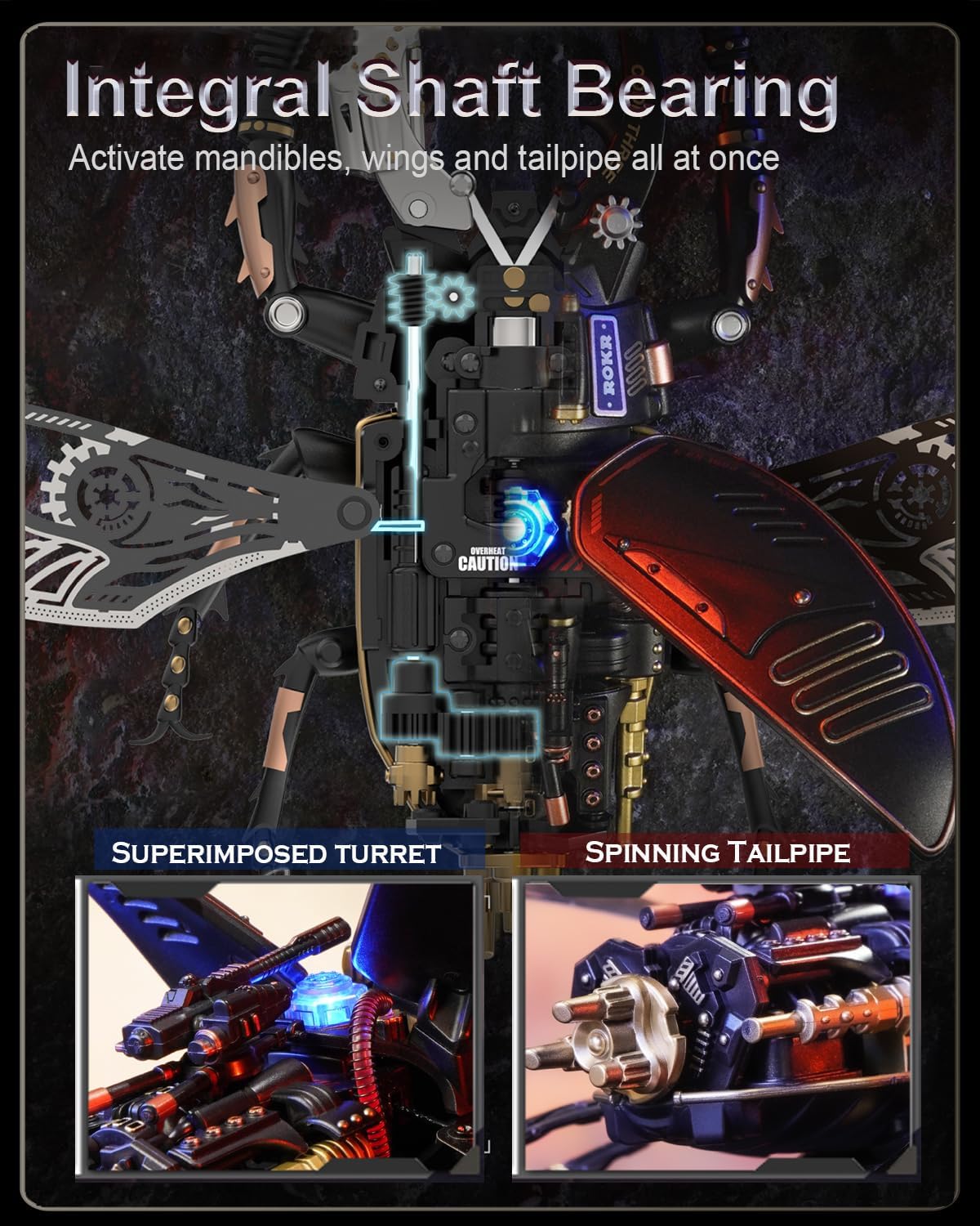 3D Electric Insect Metal Model