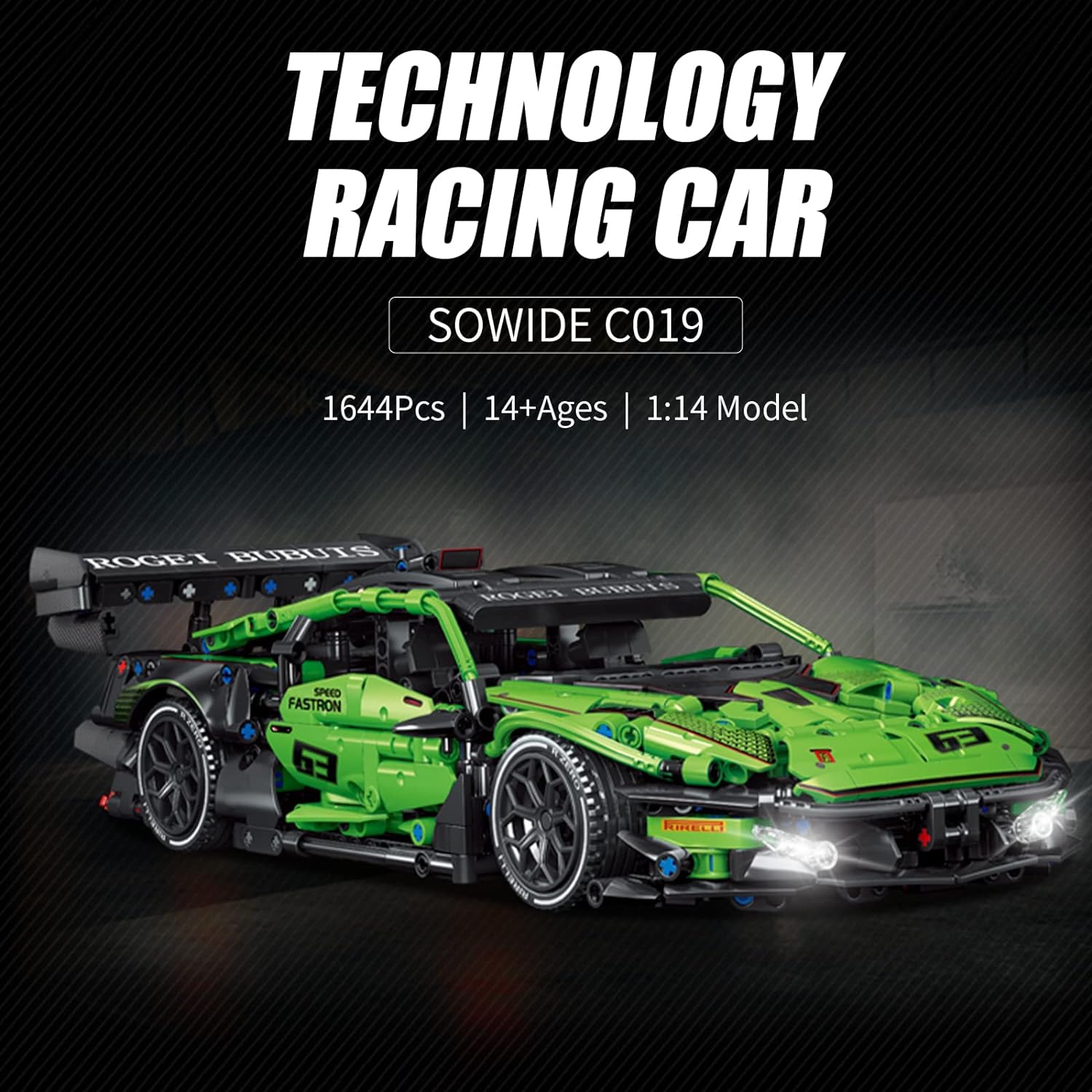 Lambo Sports Car Building Blocks