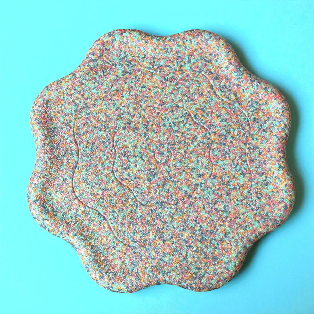 Flower-Shaped Balance Board for Stepping Stones – Pastel Confetti Color
