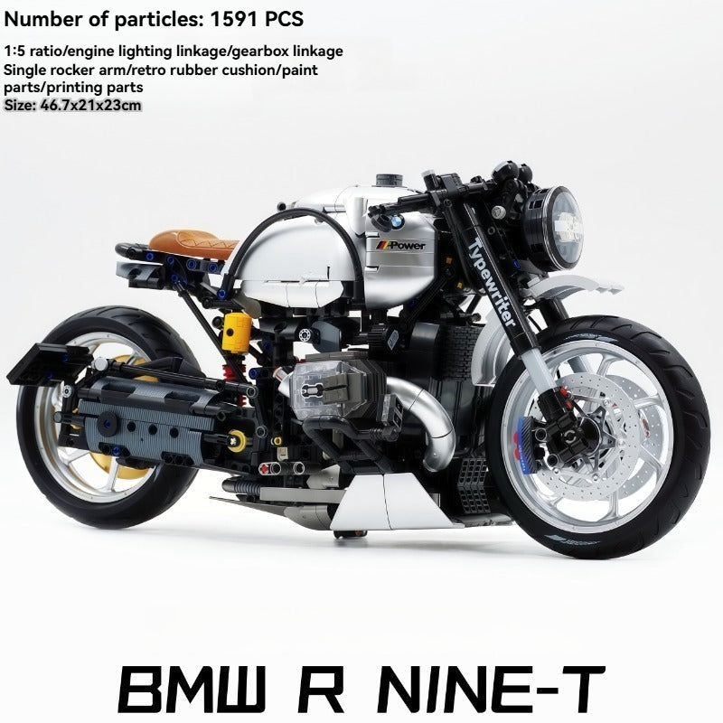 1:5 BMW Motorcycle Model (Silver)