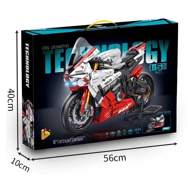 1:5 Light Motorcycle Building Blocks
