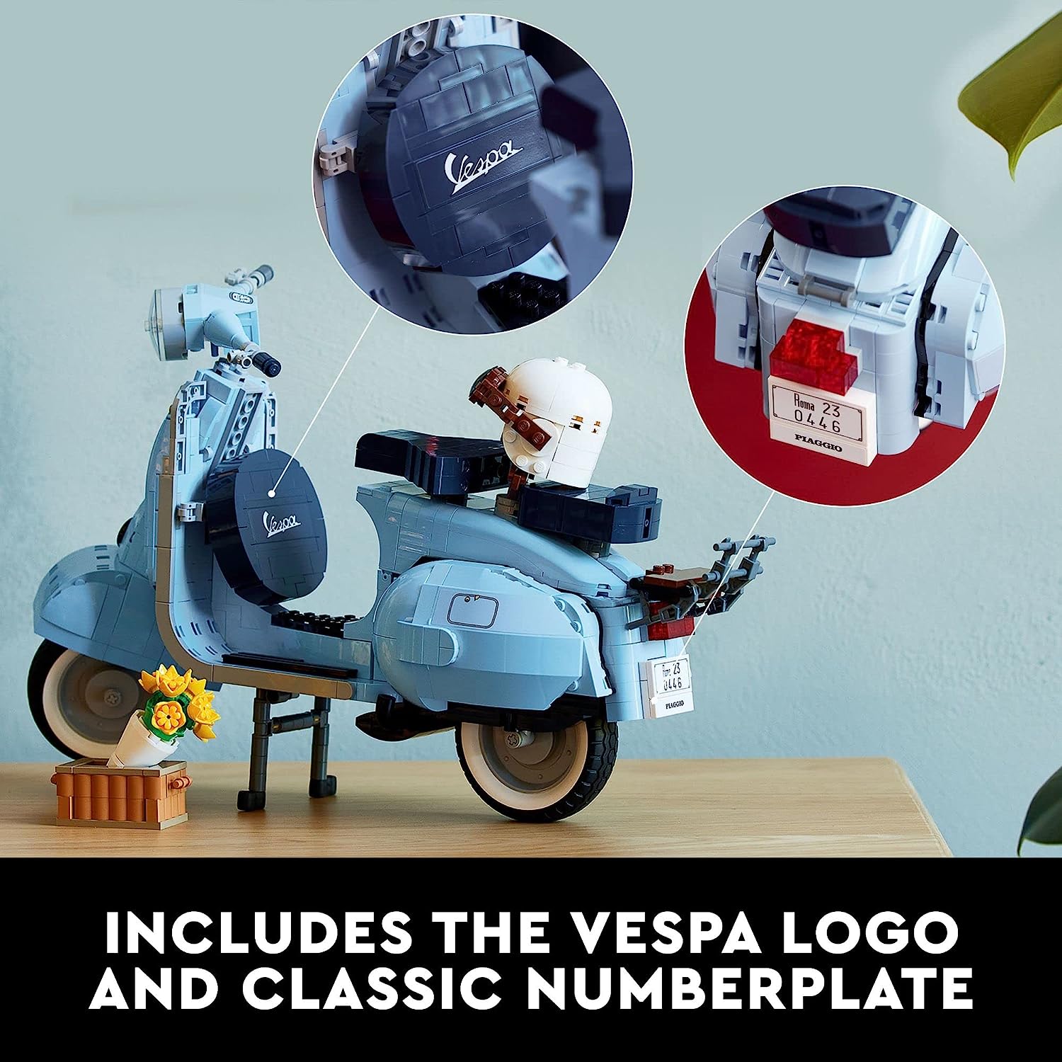 Vespa 125 Scooter Building Blocks