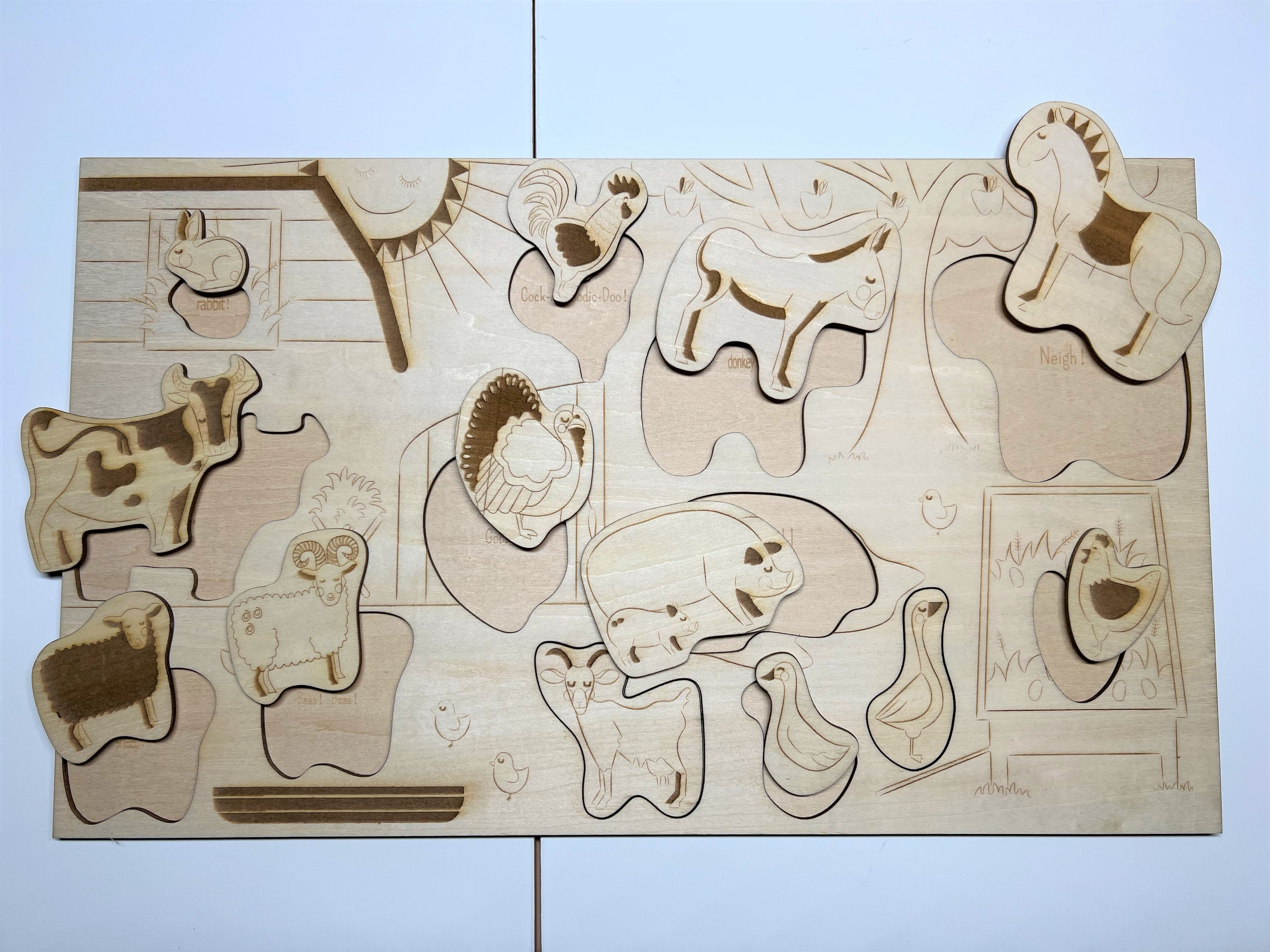 Educational Multi-Layered Wooden Puzzle