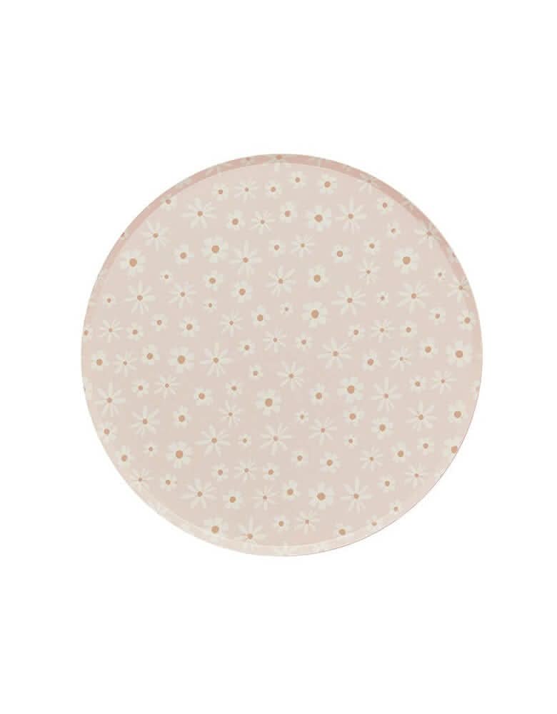 Pastel Floral Scalloped Plates – 9" Paper Party Set of 8 - Waydiy