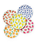 Fruit Punch Paper Plates – 9.25" Summer Party Set of 10 - Waydiy