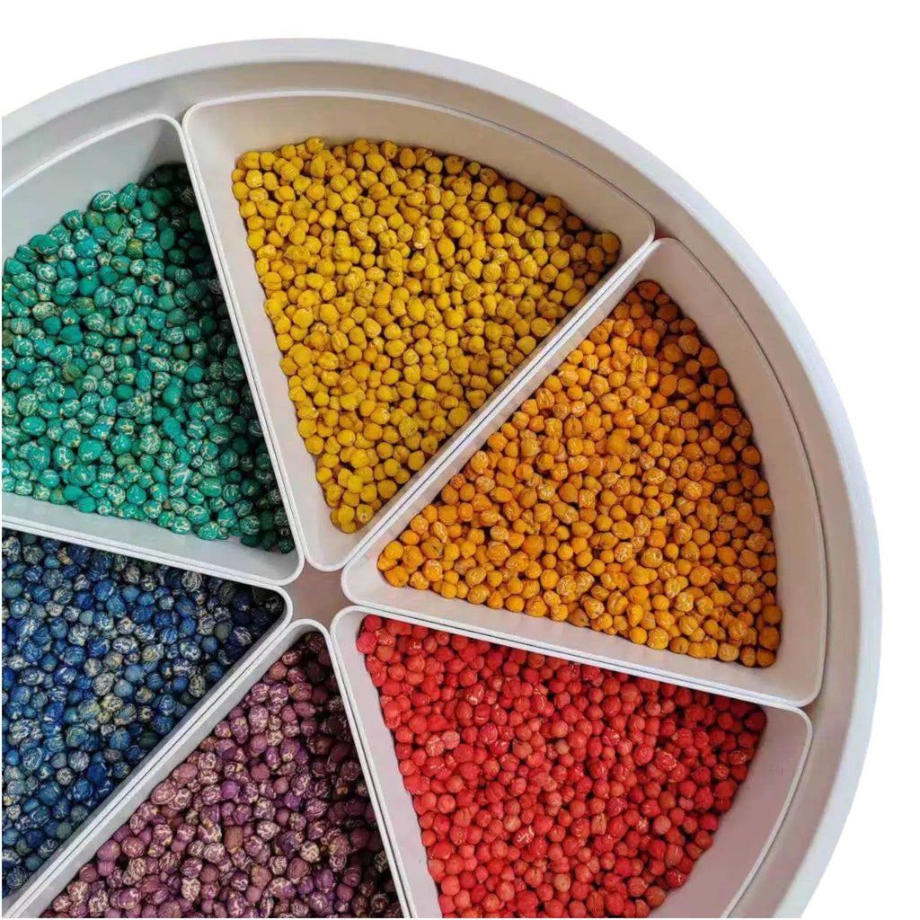 Sensory Play Tray with Removable Compartments and Lid