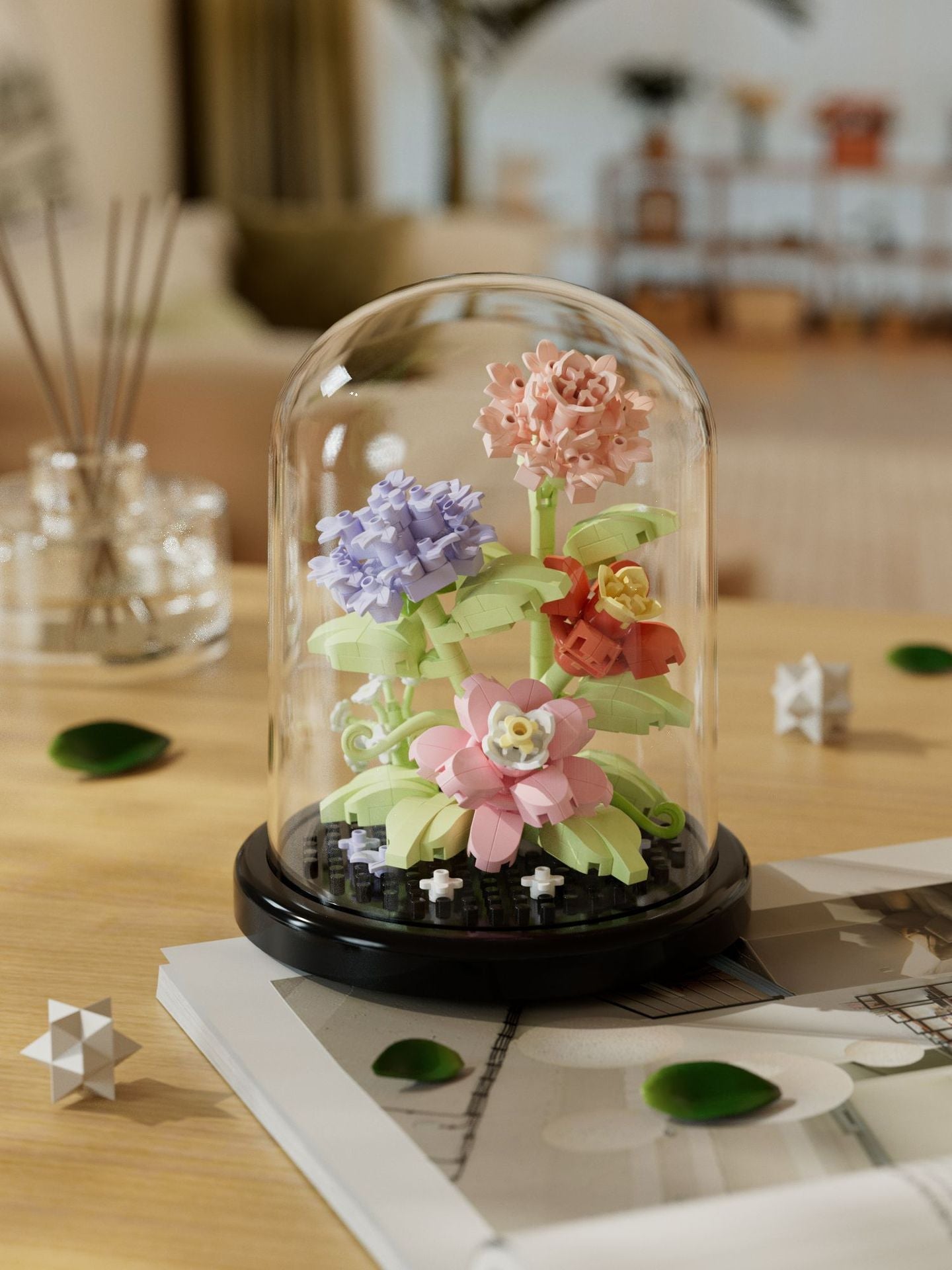 Rose Bouquet Building Set