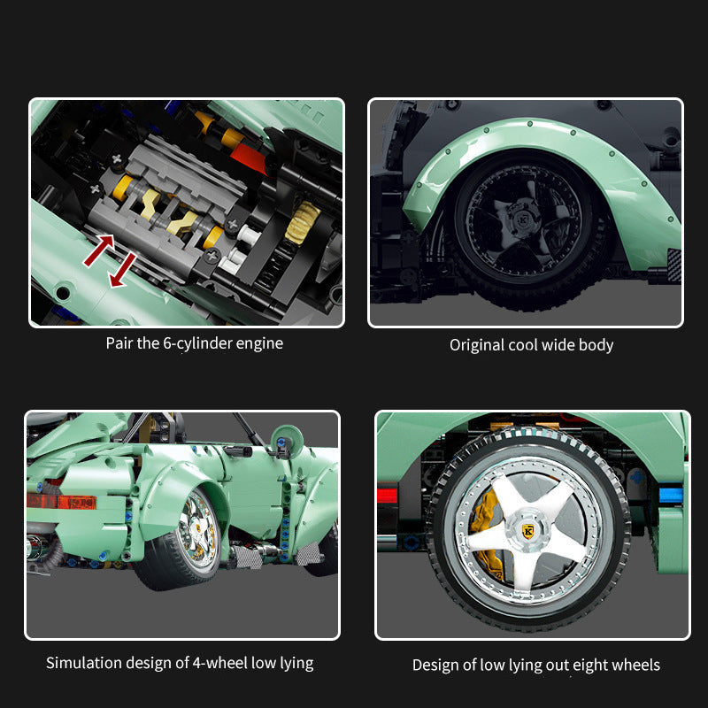 Low-Rider Sports Car Building Set