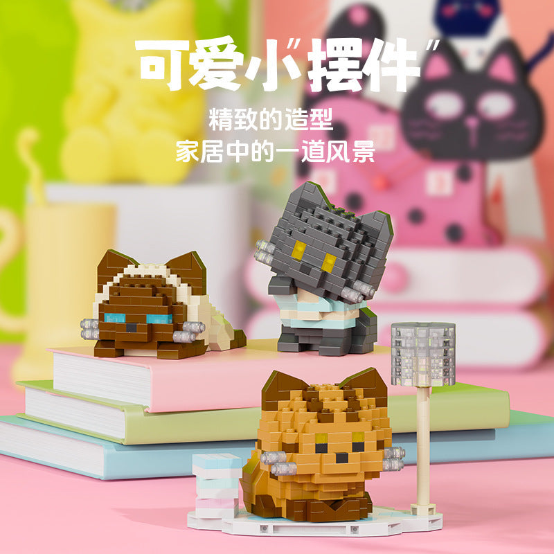 Mini Cat Animal Building Set