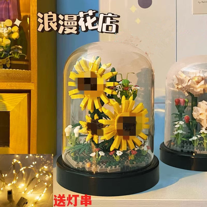 Rose Bouquet Building Set