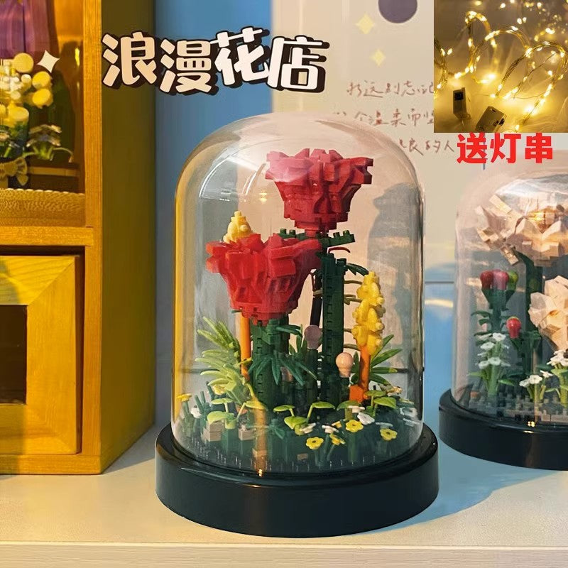 Rose Bouquet Building Set