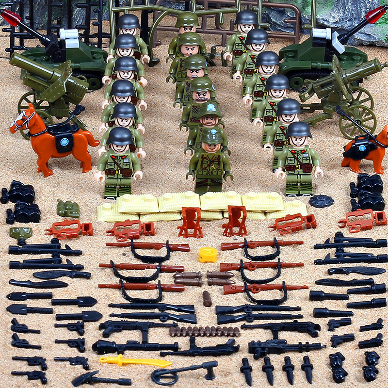 WWII Military Base Building Set