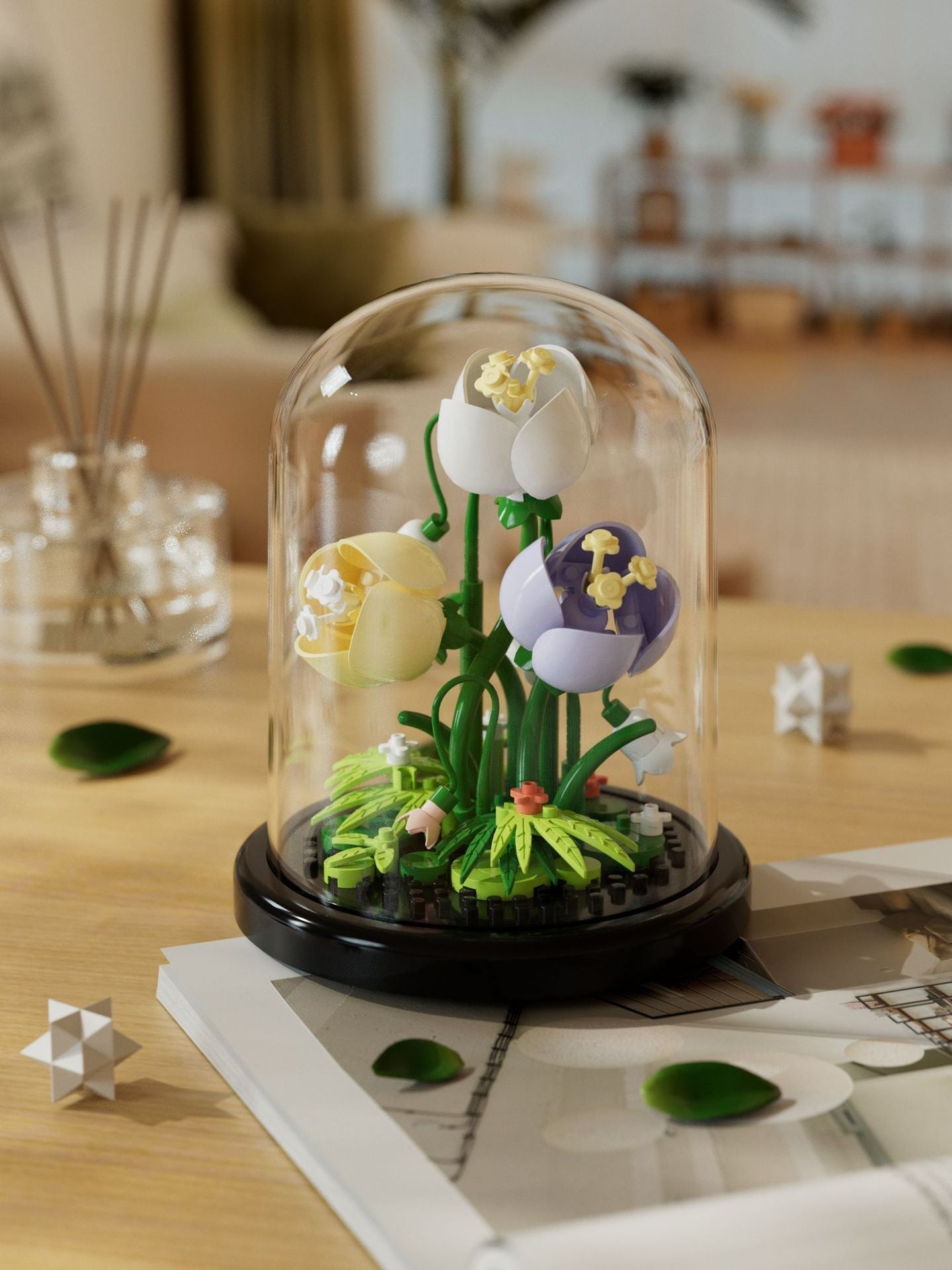 Rose Bouquet Building Set