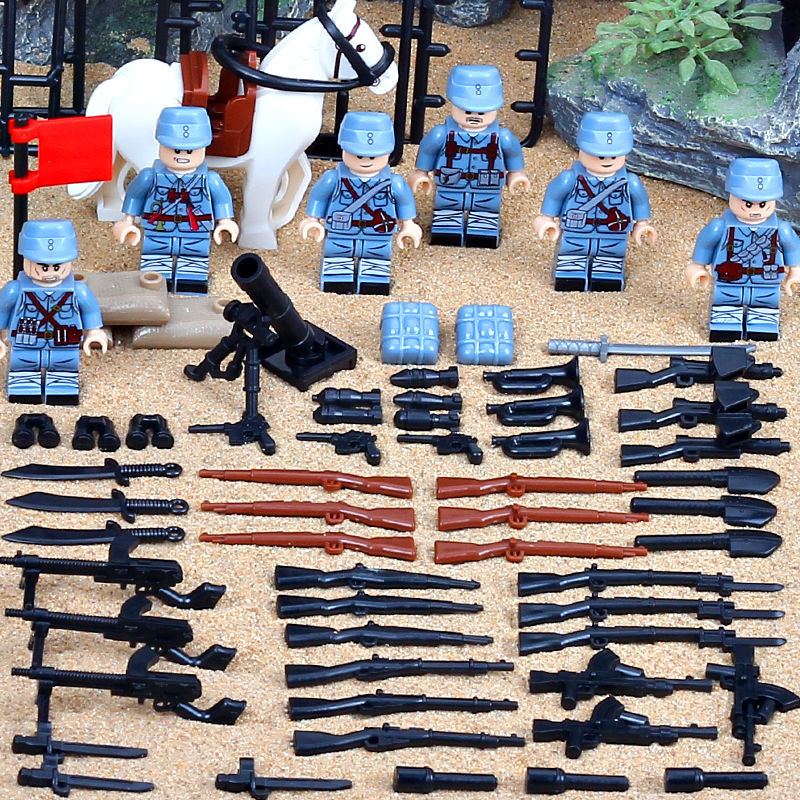 WWII Military Base Building Set