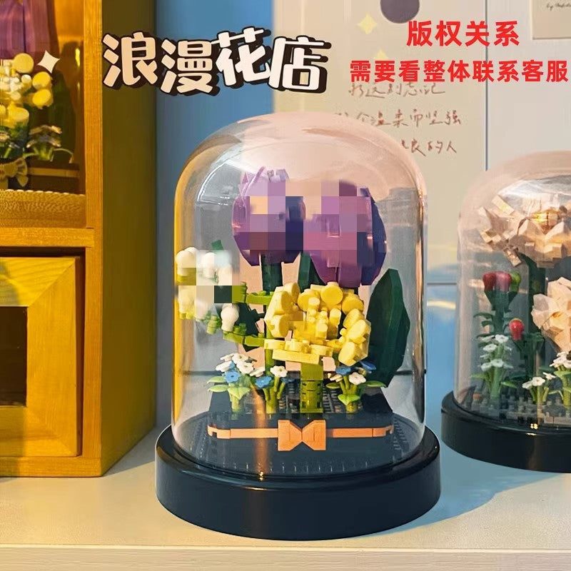 Rose Bouquet Building Set