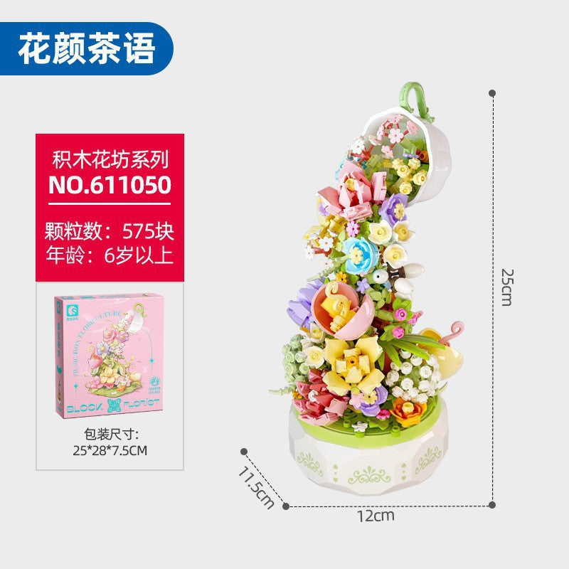 Rose Bouquet Building Set