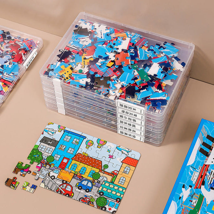 Transparent Brick Sorting Box
