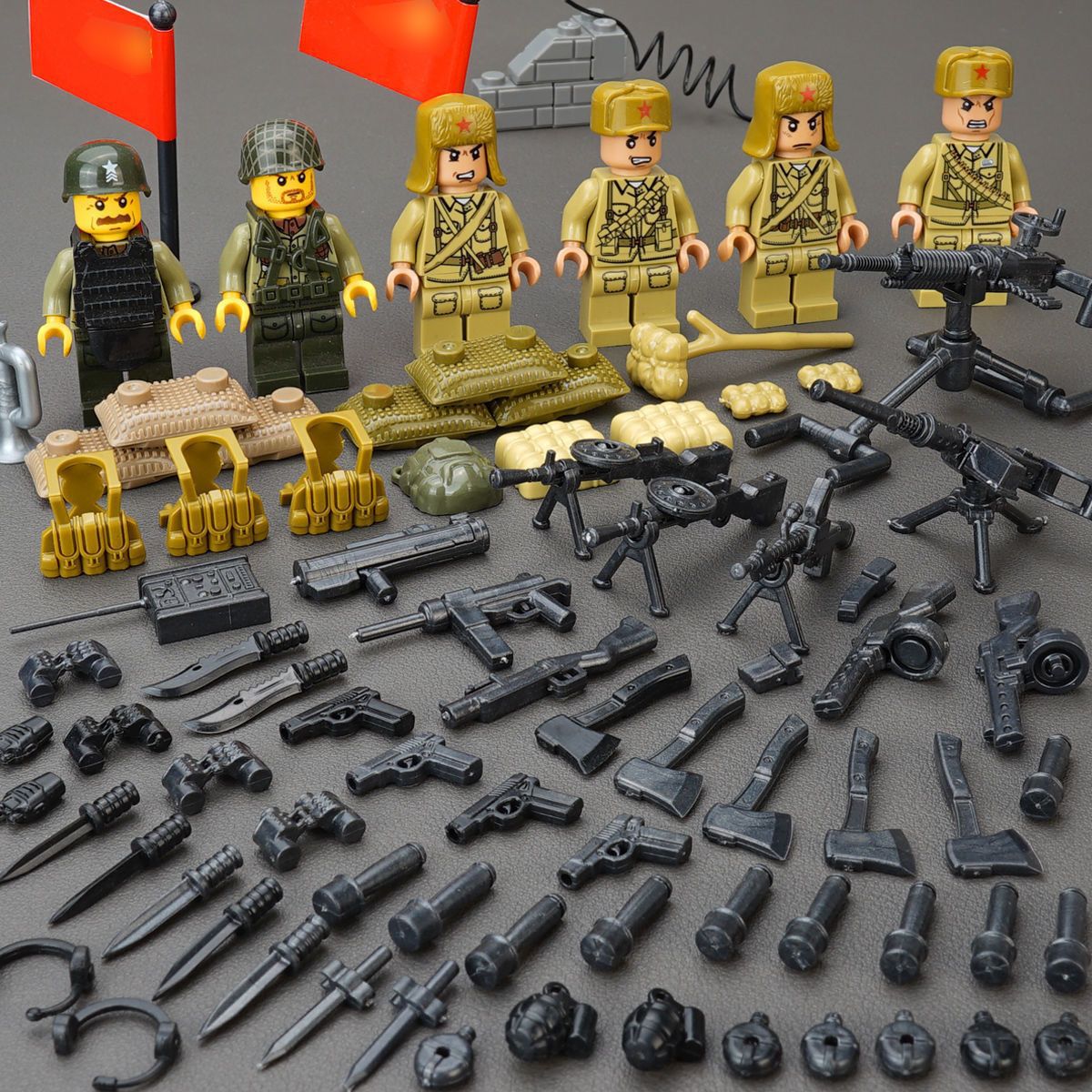 WWII Military Base Building Set