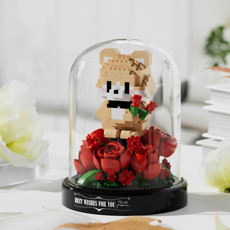 Rose Bouquet Building Set