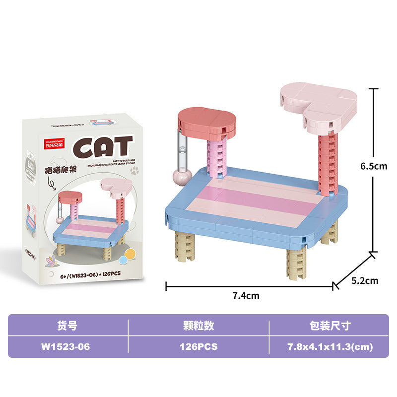 Mini Cat Animal Building Set