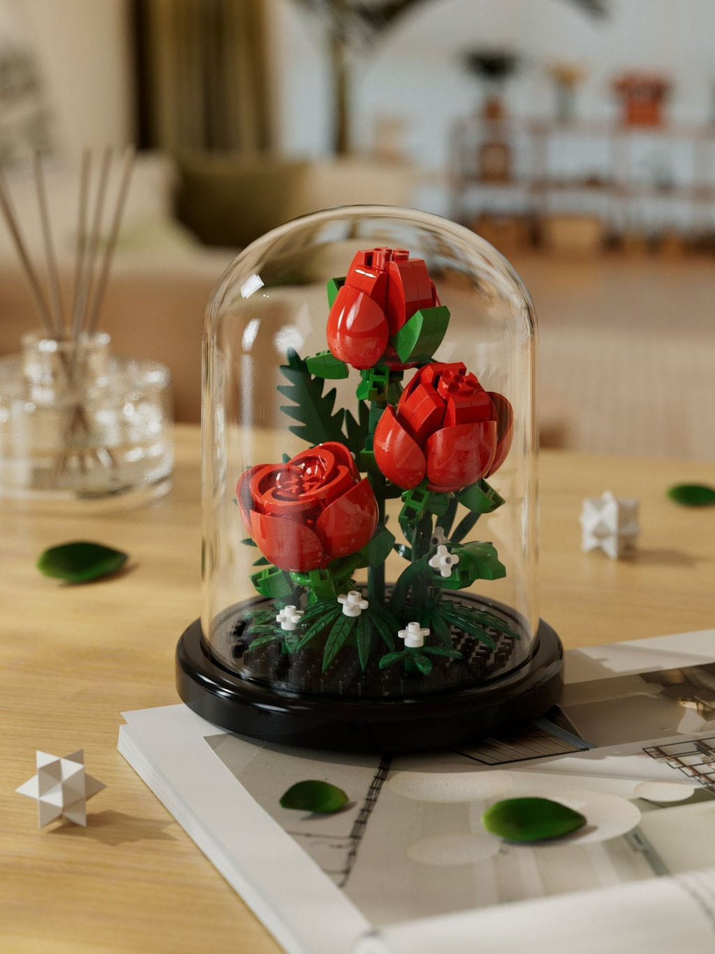 Rose Bouquet Building Set