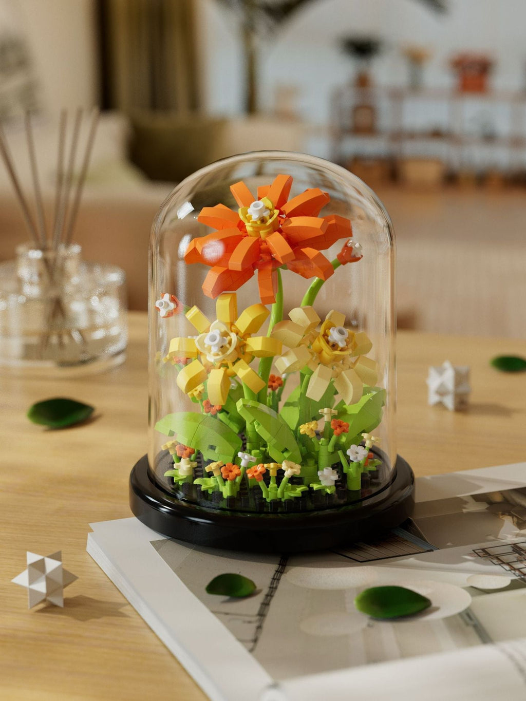 Rose Bouquet Building Set