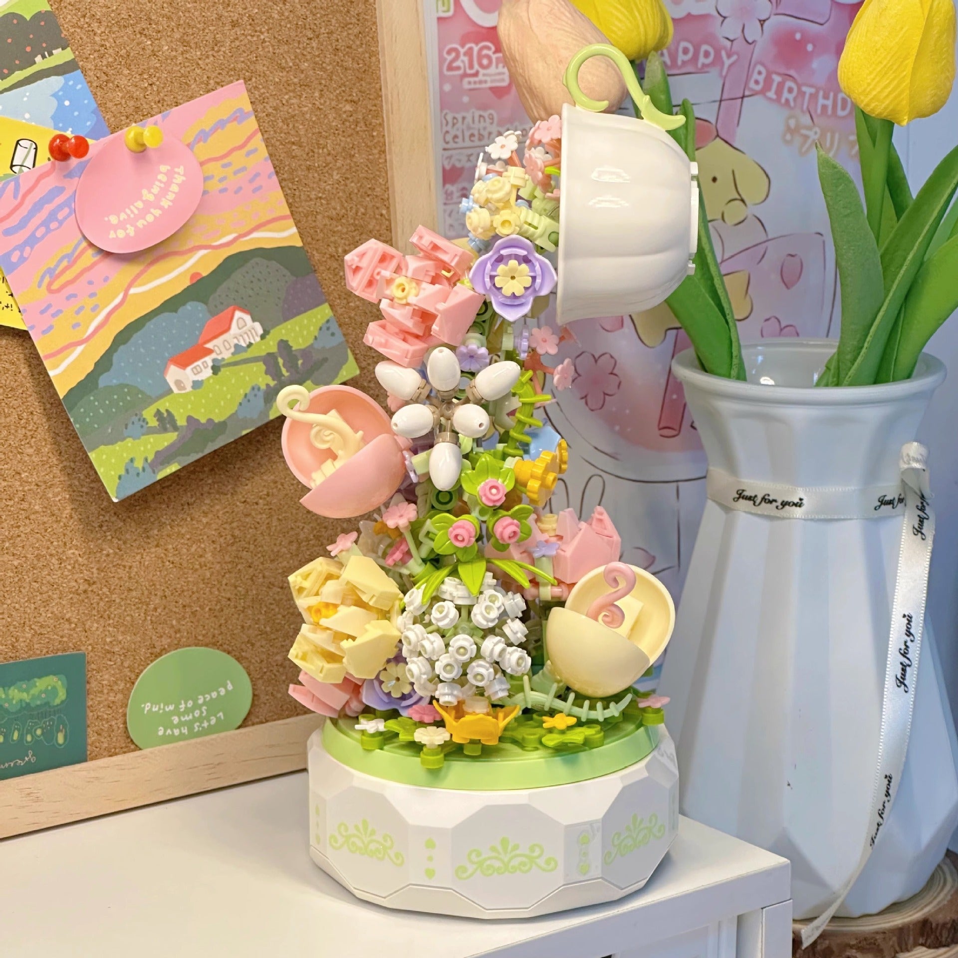 Rose Bouquet Building Set